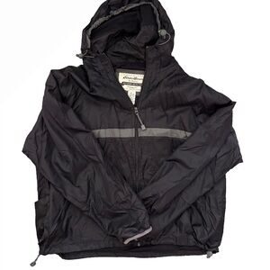 Eddie Bauer Navy Blue Hooded Windbreaker